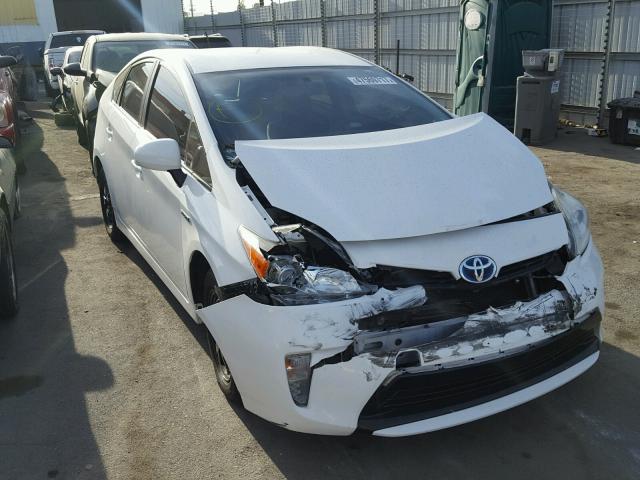 JTDKN3DU3C5444683 - 2012 TOYOTA PRIUS WHITE photo 1