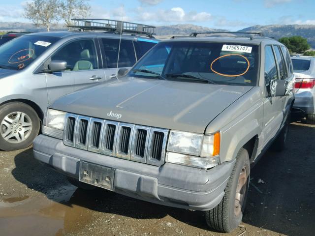 1J4FX58S7WC233528 - 1998 JEEP GRAND CHER TAN photo 2