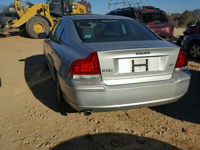 YV1RS592172632548 - 2007 VOLVO S60 2.5T SILVER photo 3