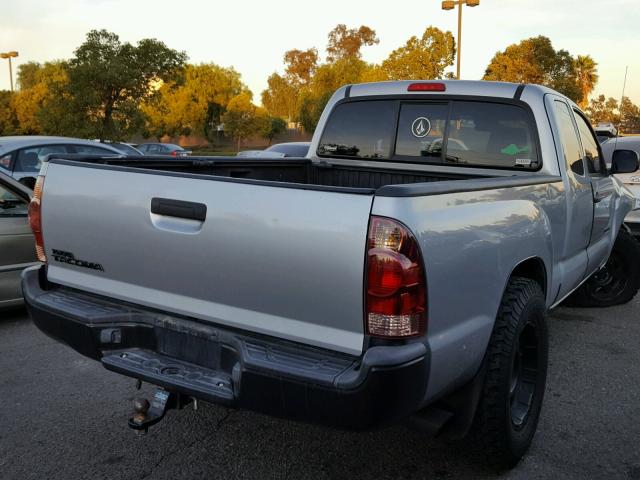 5TETX22N66Z169834 - 2006 TOYOTA TACOMA ACC SILVER photo 4