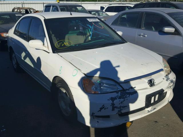 JHMES95603S009824 - 2003 HONDA CIVIC HYBR WHITE photo 1