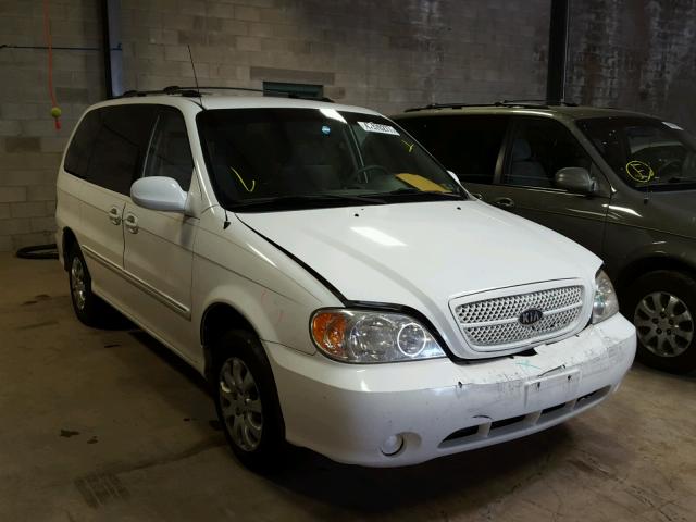 KNDUP131456646458 - 2005 KIA SEDONA EX WHITE photo 1