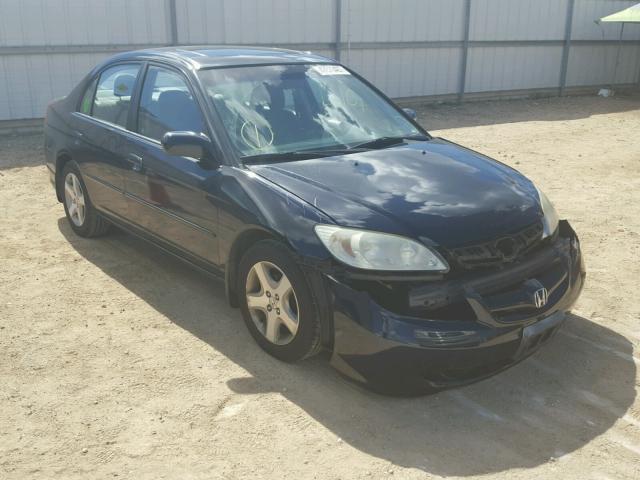 2HGES26795H501666 - 2005 HONDA CIVIC EX BLUE photo 1