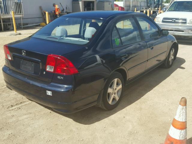 2HGES26795H501666 - 2005 HONDA CIVIC EX BLUE photo 4