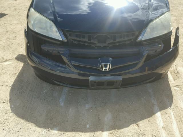 2HGES26795H501666 - 2005 HONDA CIVIC EX BLUE photo 9