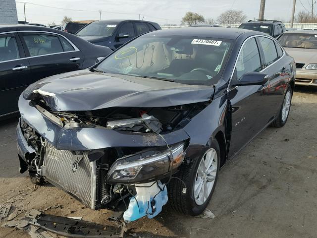 1G1ZE5ST5GF182937 - 2016 CHEVROLET MALIBU LT BLACK photo 2