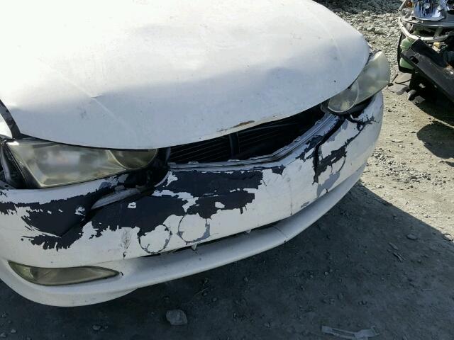 2T1CE22P63C025032 - 2003 TOYOTA CAMRY SOLA WHITE photo 9