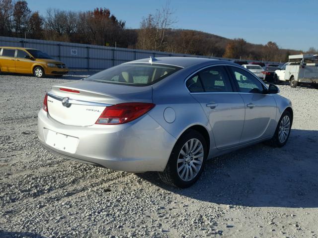 2G4GR5EK7C9133937 - 2012 BUICK REGAL SILVER photo 4