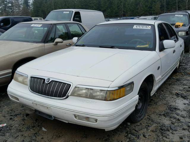 2MELM75W5PX611465 - 1993 MERCURY GRAND MARQ WHITE photo 2