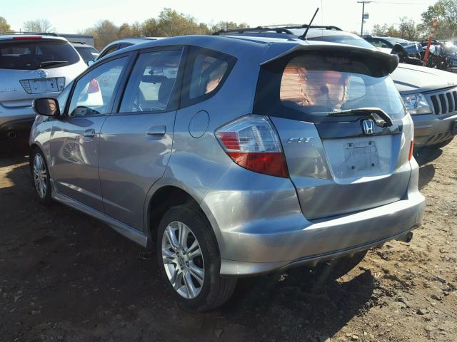 JHMGE8H49AC026200 - 2010 HONDA FIT SPORT SILVER photo 3