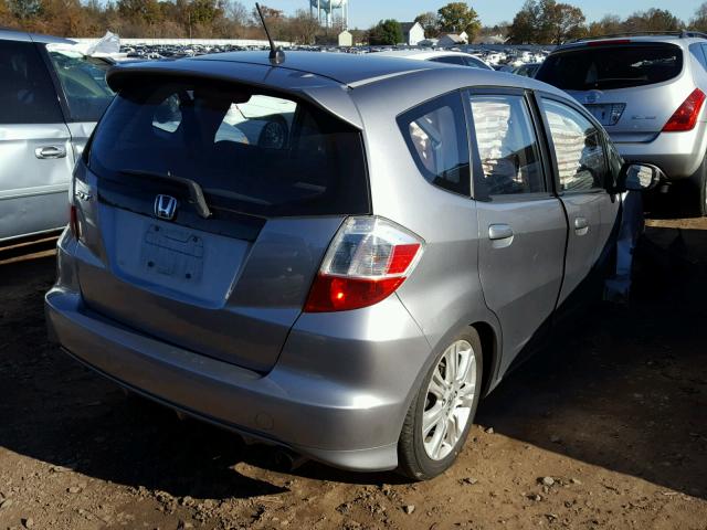 JHMGE8H49AC026200 - 2010 HONDA FIT SPORT SILVER photo 4