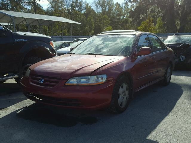 1HGCG165X2A015900 - 2002 HONDA ACCORD EX BURGUNDY photo 2