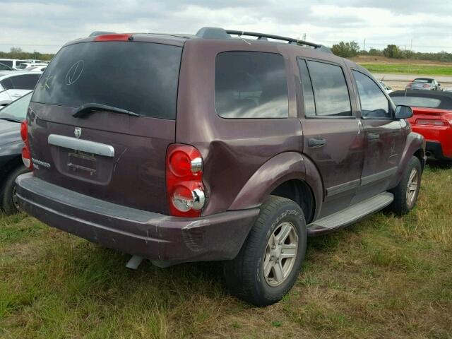 1D4HD48NX4F138715 - 2004 DODGE DURANGO SL MAROON photo 4