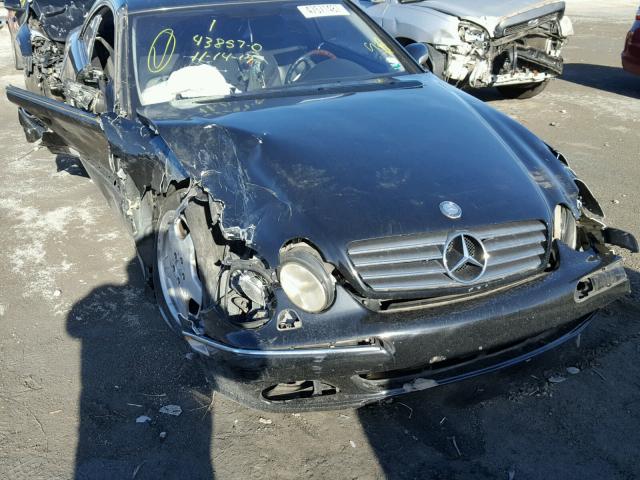 WDBPJ75J7YA005867 - 2000 MERCEDES-BENZ CL 500 BLACK photo 9