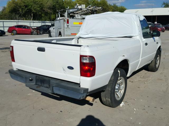 1FTYR10D64PB40004 - 2004 FORD RANGER WHITE photo 4