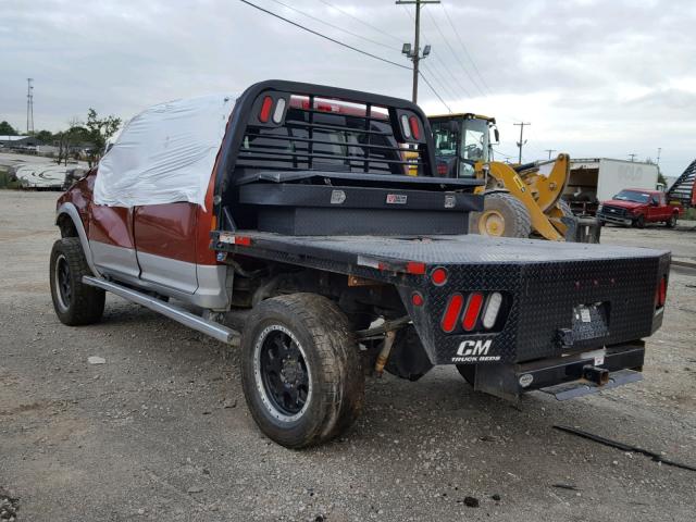 3C63R3EL2DG559792 - 2013 RAM 3500 LARAM ORANGE photo 3