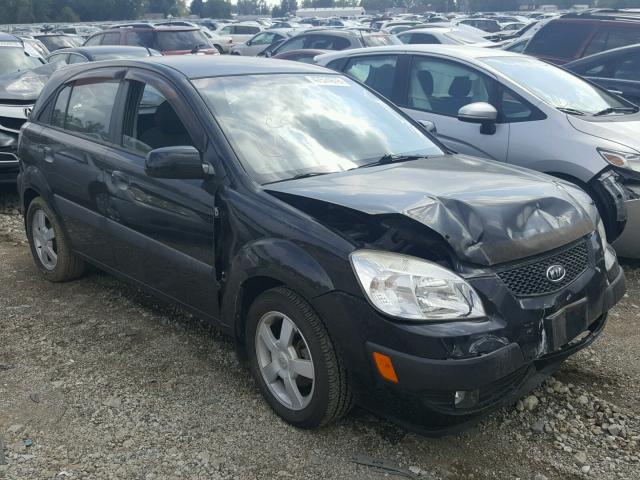 KNADE163466109798 - 2006 KIA RIO 5 BLACK photo 1