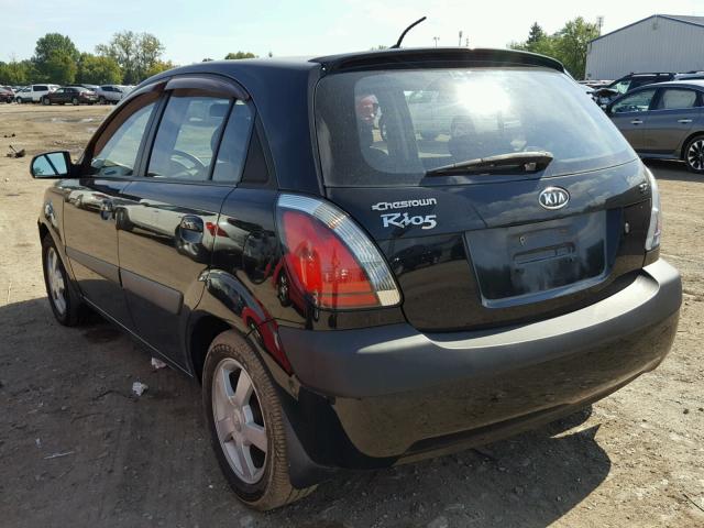 KNADE163466109798 - 2006 KIA RIO 5 BLACK photo 3