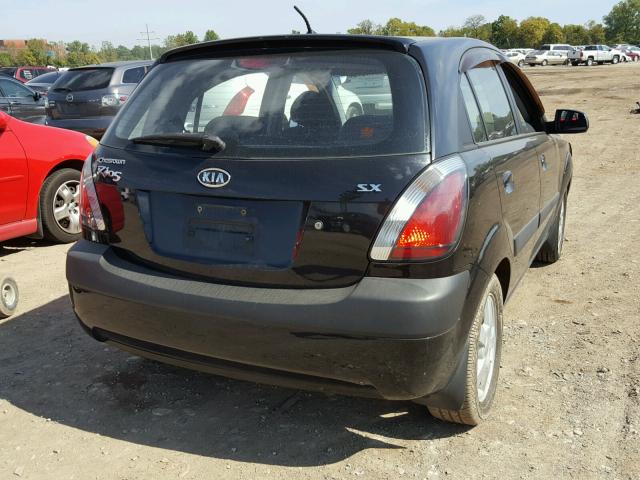 KNADE163466109798 - 2006 KIA RIO 5 BLACK photo 4