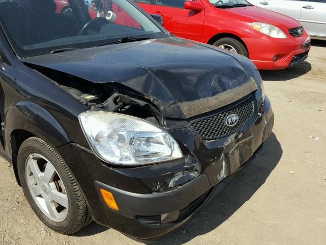 KNADE163466109798 - 2006 KIA RIO 5 BLACK photo 9