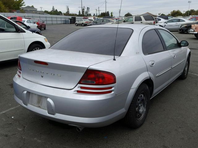 1B3EJ46U21N683247 - 2001 DODGE STRATUS SE SILVER photo 4