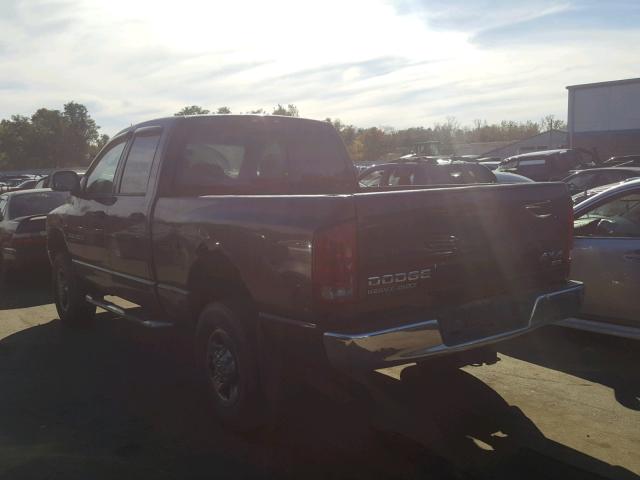 3D7KU28D34G101945 - 2004 DODGE RAM 2500 S MAROON photo 3