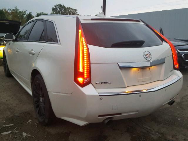 1G6DS8EV0A0109187 - 2010 CADILLAC CTS PREMIU WHITE photo 3