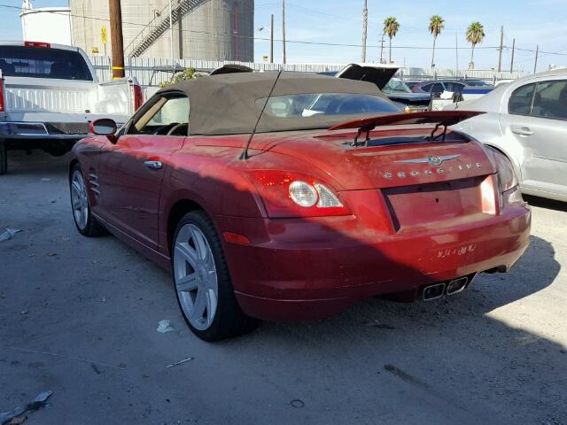 1C3AN65L05X047561 - 2005 CHRYSLER CROSSFIRE RED photo 3