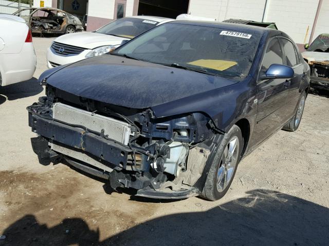 1G1ZH57B88F234862 - 2008 CHEVROLET MALIBU 1LT BLUE photo 2