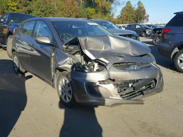 KMHCT5AE7CU029922 - 2012 HYUNDAI ACCENT GLS SILVER photo 1