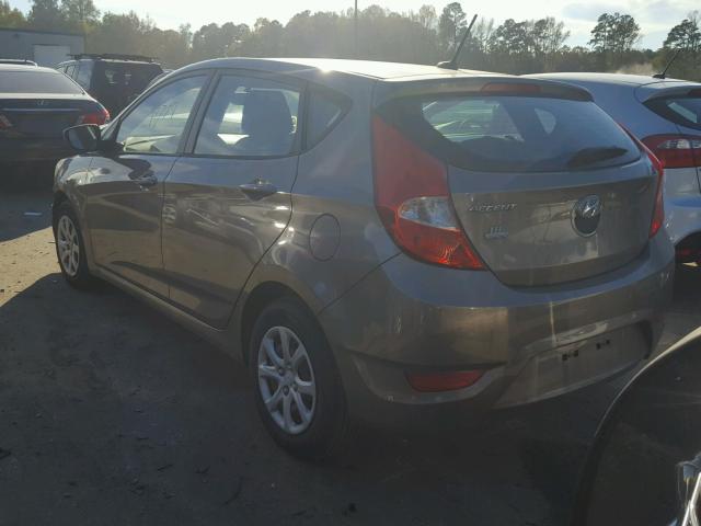 KMHCT5AE7CU029922 - 2012 HYUNDAI ACCENT GLS SILVER photo 3