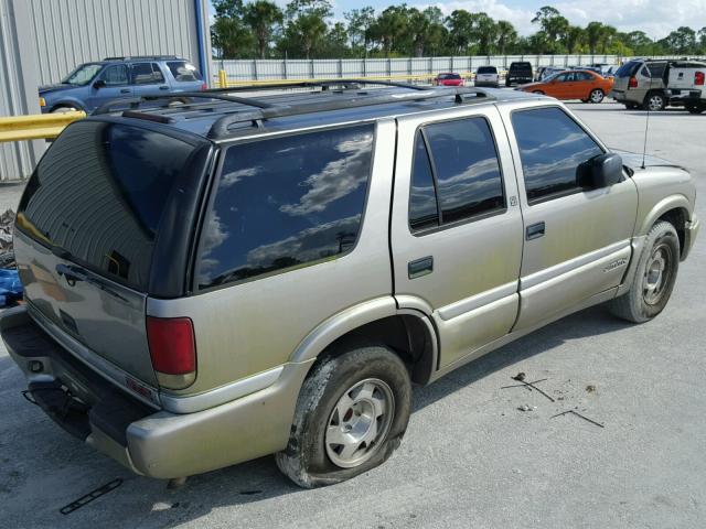 1GKCS13W7Y2142427 - 2000 GMC JIMMY BEIGE photo 4