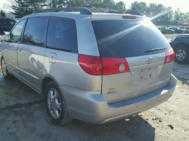 5TDZA22C16S557917 - 2006 TOYOTA SIENNA XLE SILVER photo 3