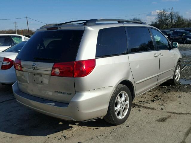 5TDZA22C16S557917 - 2006 TOYOTA SIENNA XLE SILVER photo 4