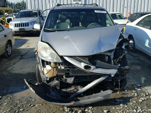 5TDZA22C16S557917 - 2006 TOYOTA SIENNA XLE SILVER photo 9