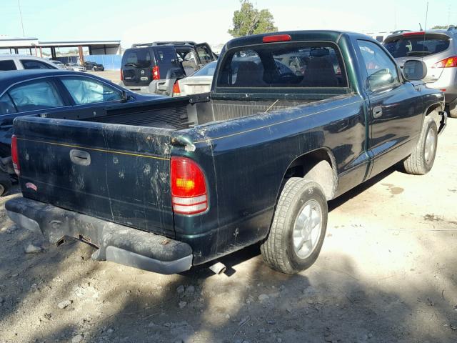 1B7FL26N6YS587756 - 2000 DODGE DAKOTA GREEN photo 4