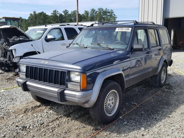 1J4FT78S4PL618263 - 1993 JEEP CHEROKEE C BLUE photo 2