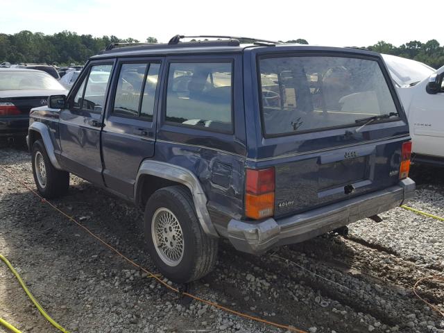 1J4FT78S4PL618263 - 1993 JEEP CHEROKEE C BLUE photo 3