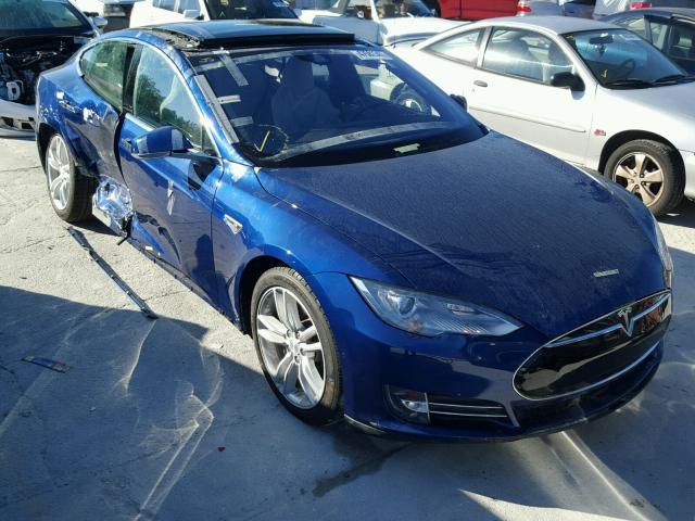 5YJSA1E27FF118871 - 2015 TESLA MODEL S Կապույտ լուսանկար 1