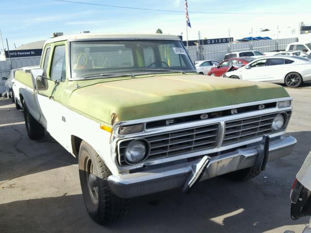 F25MKU83677 - 1973 FORD F-100 GREEN photo 1