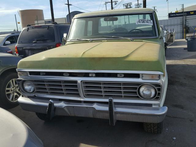 F25MKU83677 - 1973 FORD F-100 GREEN photo 10