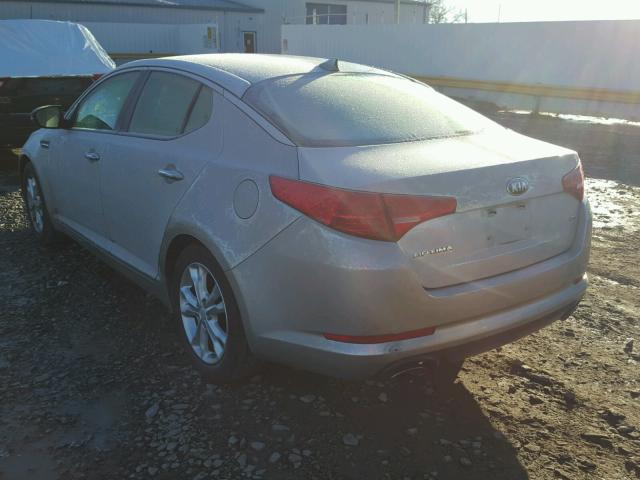 5XXGM4A79DG224409 - 2013 KIA OPTIMA LX SILVER photo 3