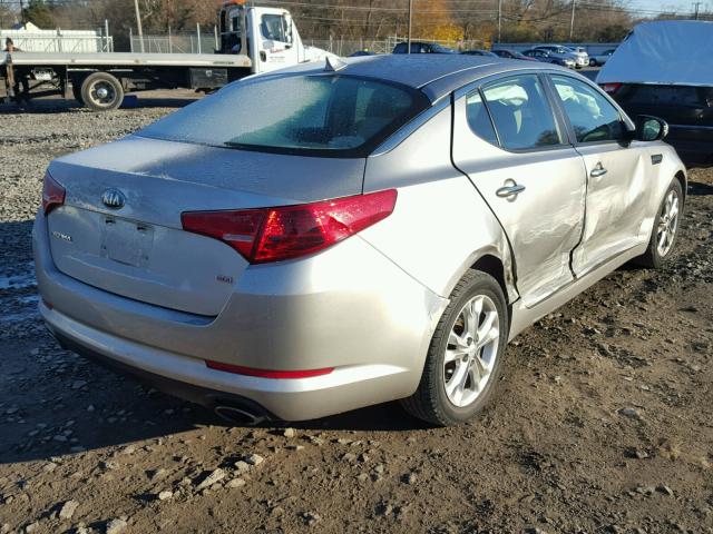 5XXGM4A79DG224409 - 2013 KIA OPTIMA LX SILVER photo 4