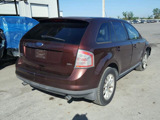 2FMDK38CX9BA37608 - 2009 FORD EDGE SEL MAROON photo 4