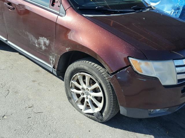 2FMDK38CX9BA37608 - 2009 FORD EDGE SEL MAROON photo 9