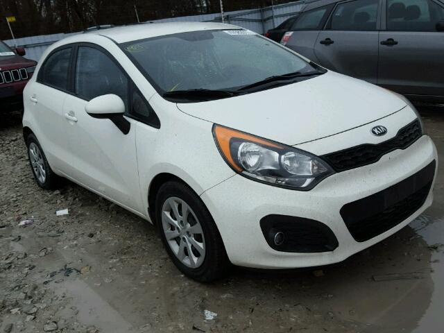 KNADM5A30D6889328 - 2013 KIA RIO LX WHITE photo 1