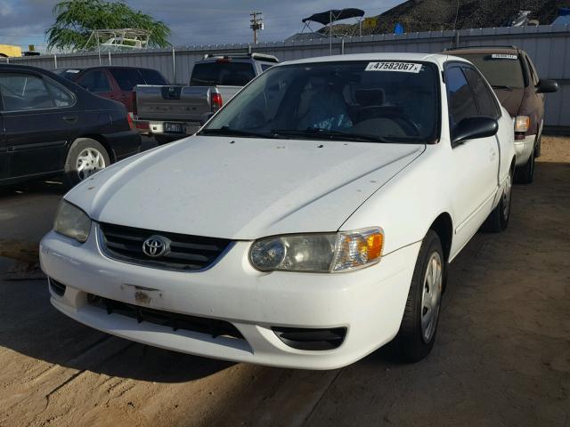 1NXBR12E51Z514140 - 2001 TOYOTA COROLLA CE WHITE photo 2