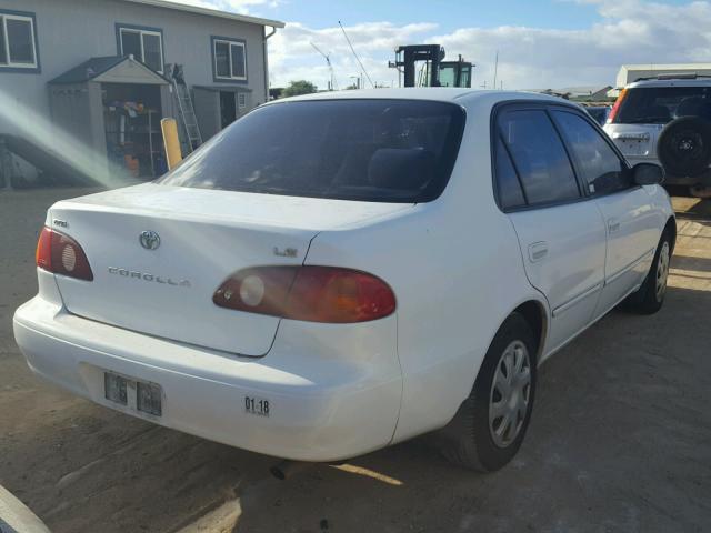 1NXBR12E51Z514140 - 2001 TOYOTA COROLLA CE WHITE photo 4