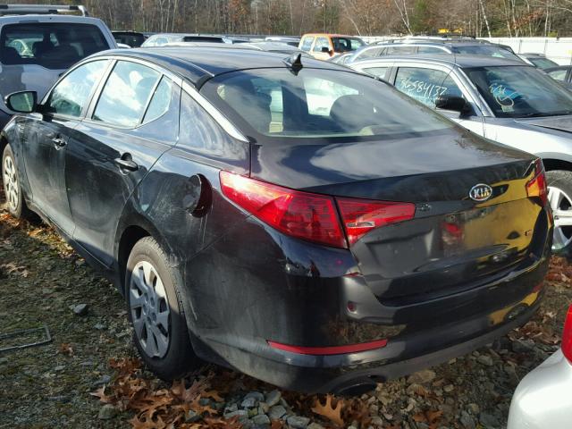 KNAGM4A78B5068460 - 2011 KIA OPTIMA LX BLACK photo 3