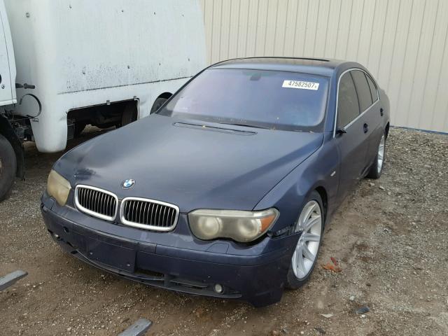 WBAGL63402DP55049 - 2002 BMW 745 I BLUE photo 2